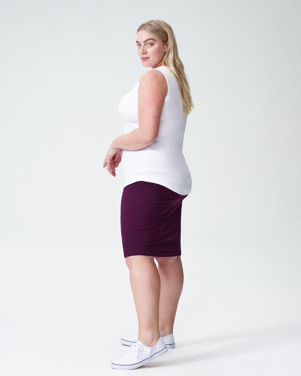 Loire Ribbed Tank - White