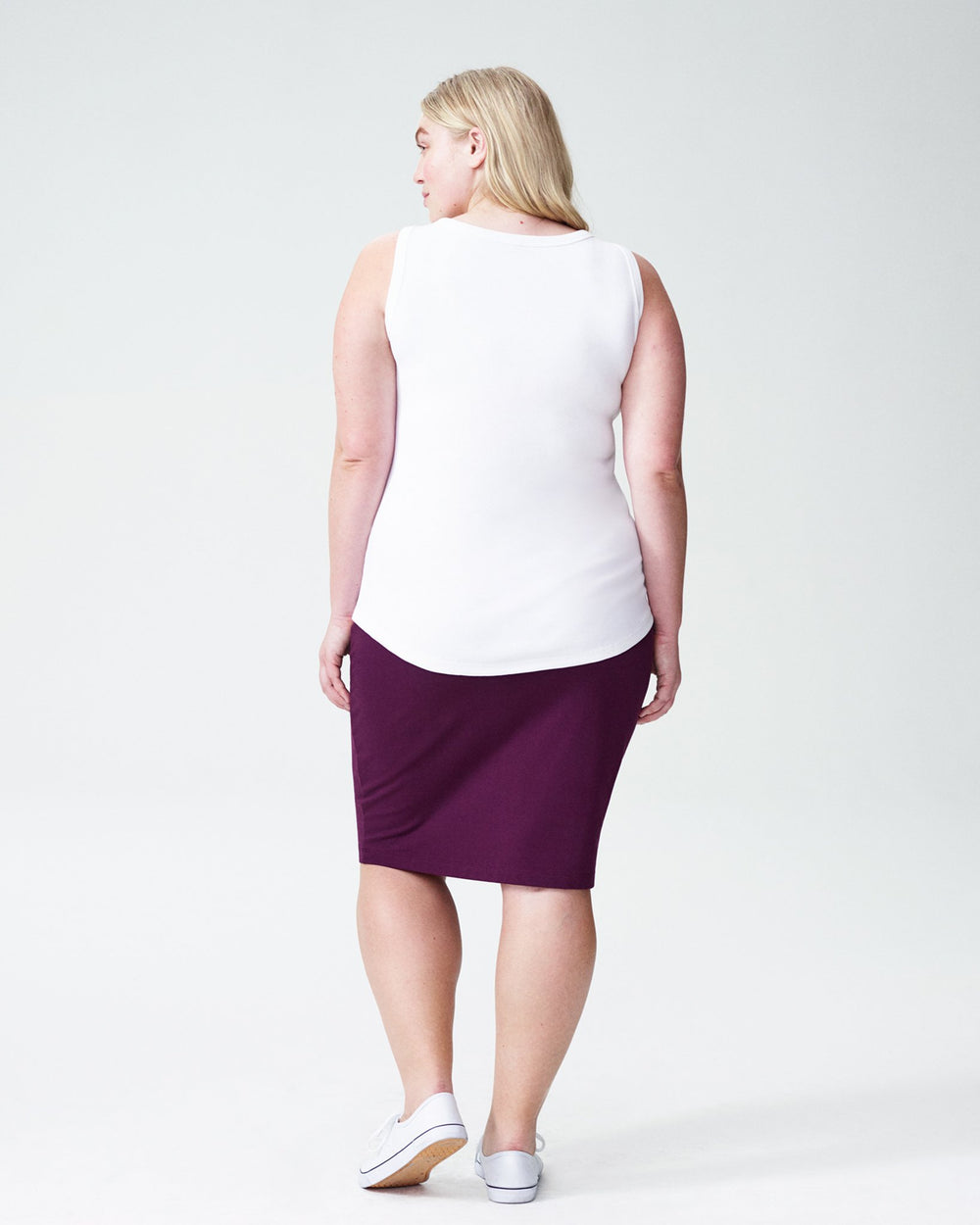 Loire Ribbed Tank - White