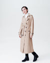 Tirsa Long Trench Coat - Khaki