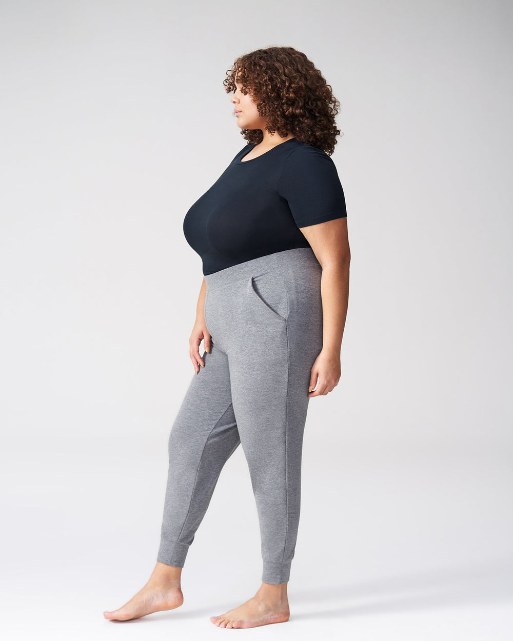 Hathaway Jersey Jogger Pants - Heather Grey