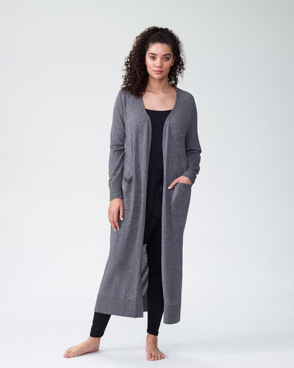 Lennox Long Sweater - Heather Grey