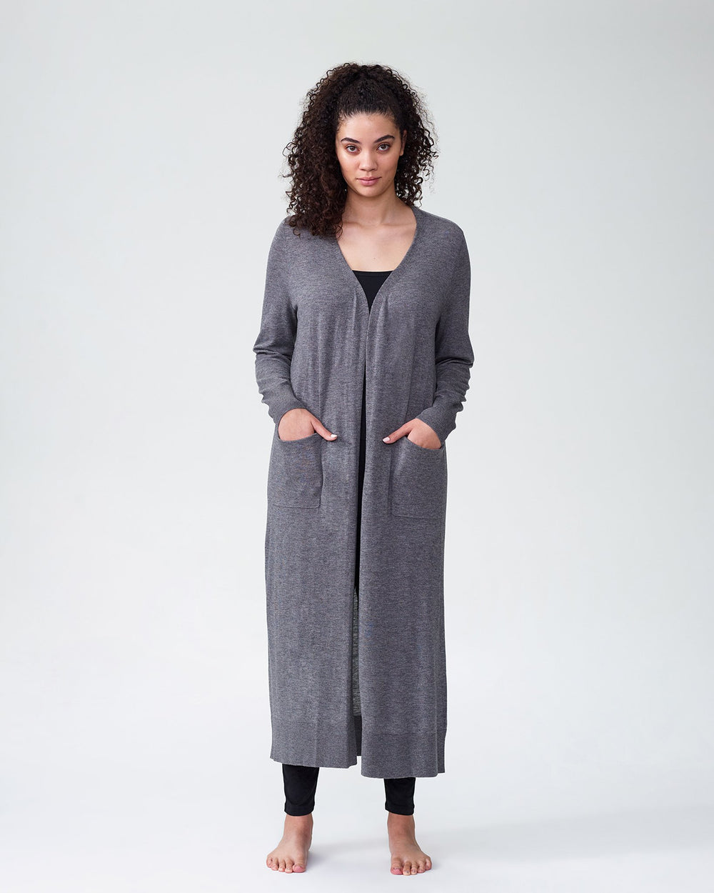 Lennox Long Sweater - Heather Grey