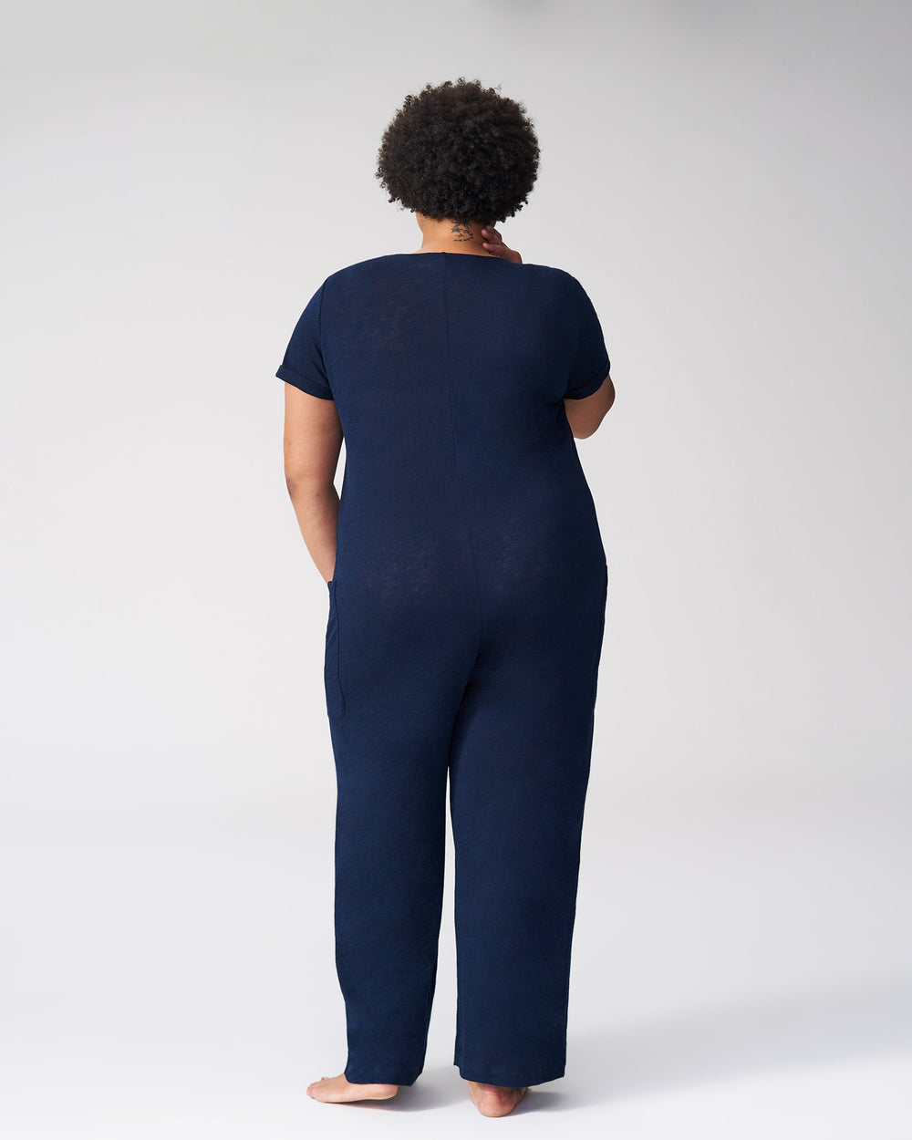 Holley Jersey Jumpsuit - Navy