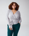 Billie Wrap Top - Heather Grey