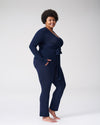 Billie Wrap Top - Navy