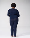 Billie Wrap Top - Navy