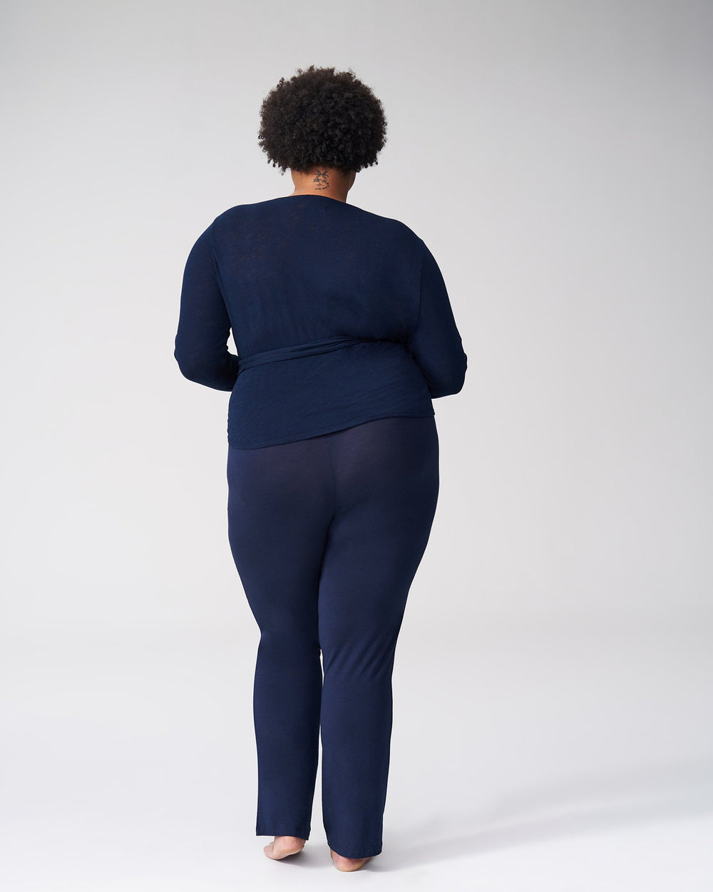 Billie Wrap Top - Navy