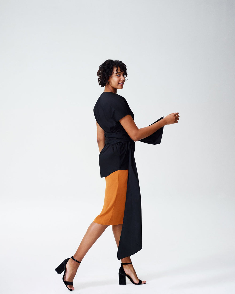 Marano Wrap Top - Black