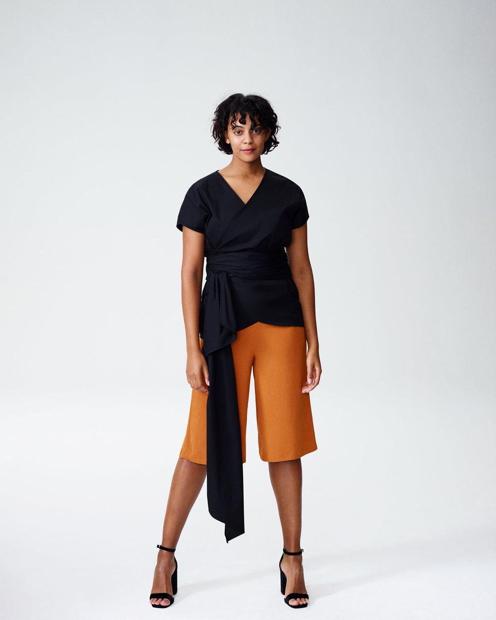 Marano Wrap Top - Black