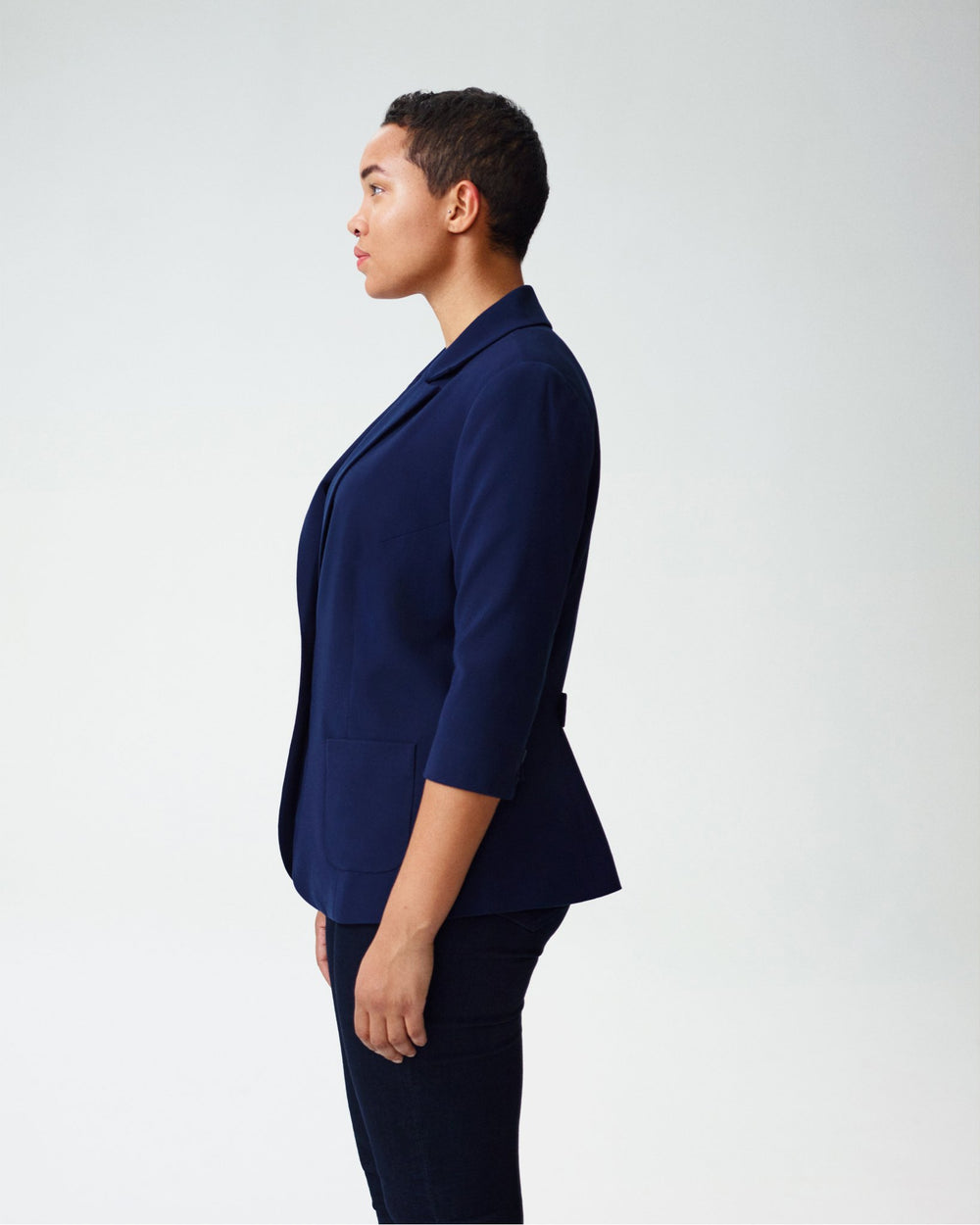Meg Short Blazer - Navy