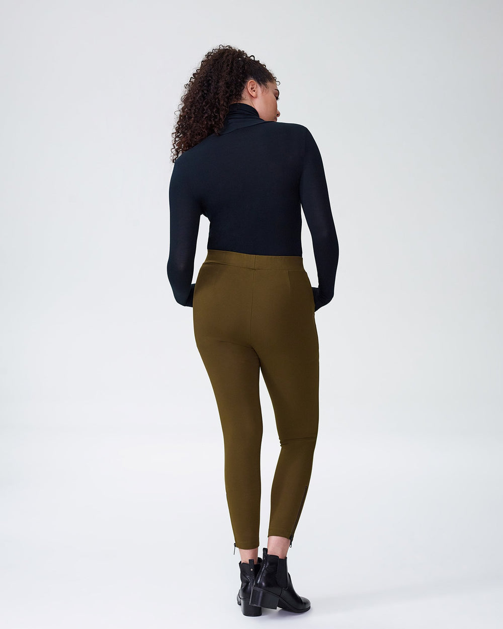 Moro Pocket Ponte Pants - Olive