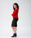 Bing Crepe Skirt - Black