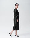 Arga Outline Dress - Black