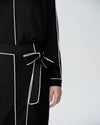 Navia Outline Wrap Skirt - Black