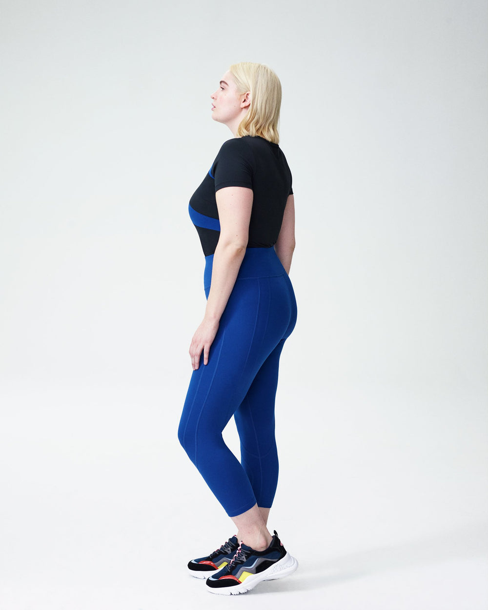 Pace Setter 3/4 Leggings - Royal Blue