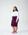 Petite Danube Heavyweight Jersey Skirt - Eggplant