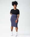 Petite Danube Heavyweight Jersey Skirt - Slate