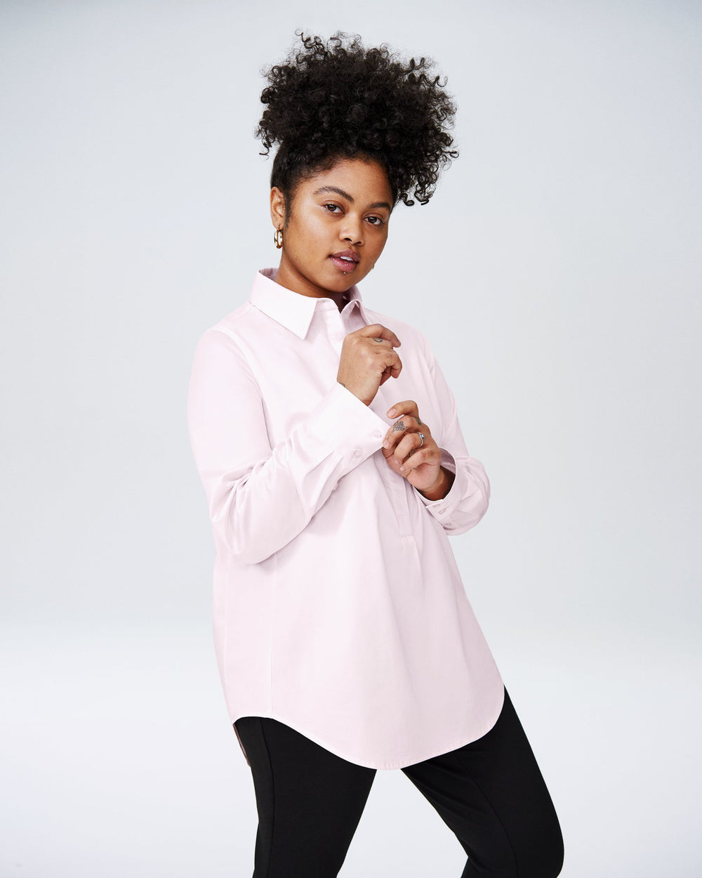 Petite Elbe Shirt - Pale Pink