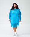 Petite Thames Fog Dress - Azure