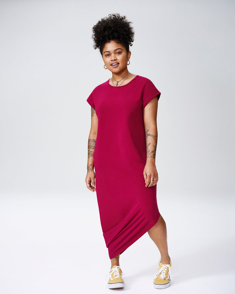 Petite Geneva Dress - Berry
