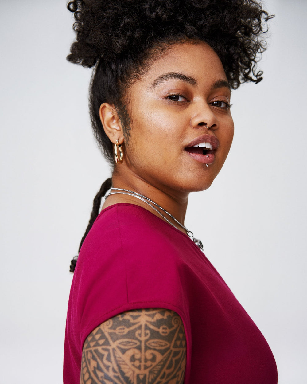 Petite Geneva Dress - Berry