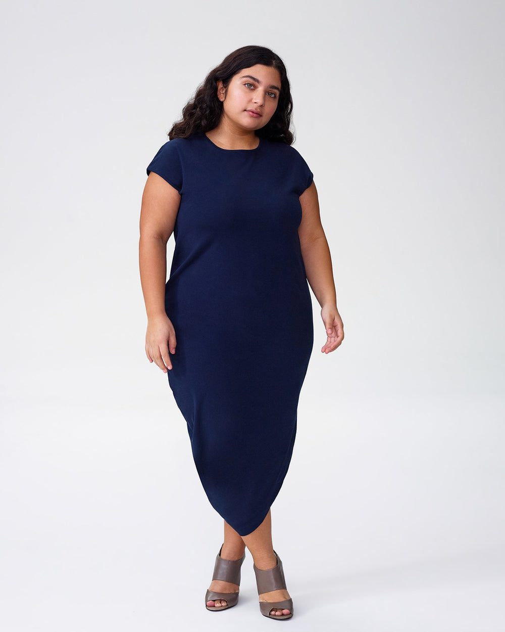 Petite Geneva Dress - Navy