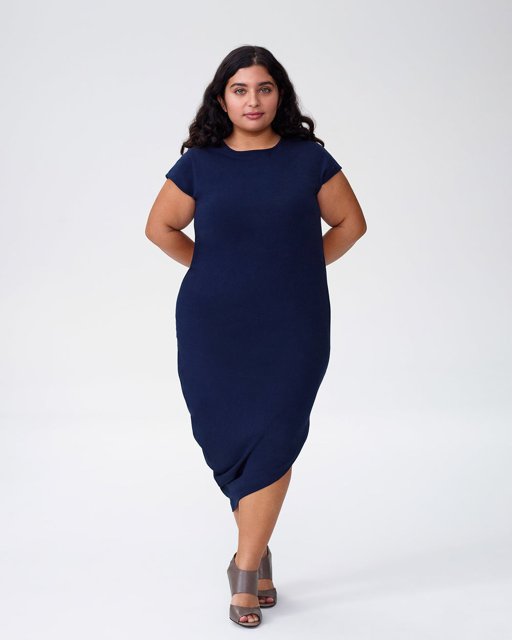 Petite Geneva Dress - Navy