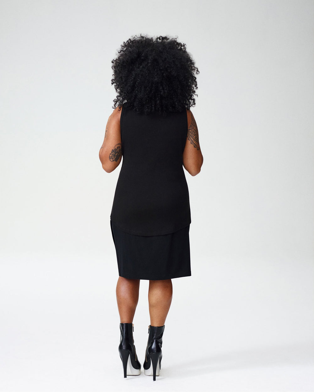 Petite Loire Ribbed Tank - Black