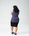 Petite Loire Ribbed Tank - Slate