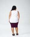 Petite Loire Ribbed Tank - White
