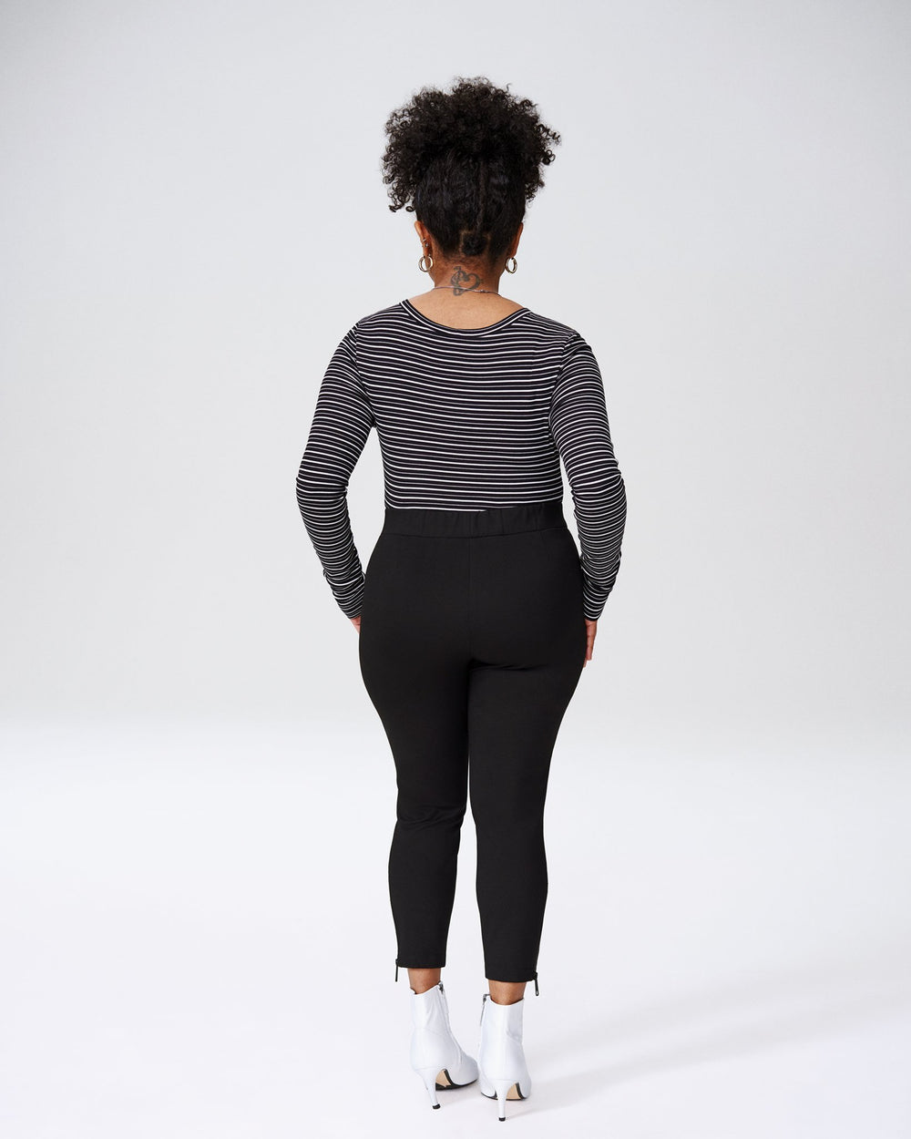 Petite Moro Pocket Ponte Pants - Black