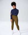 Petite Moro Pocket Ponte Pants - Olive