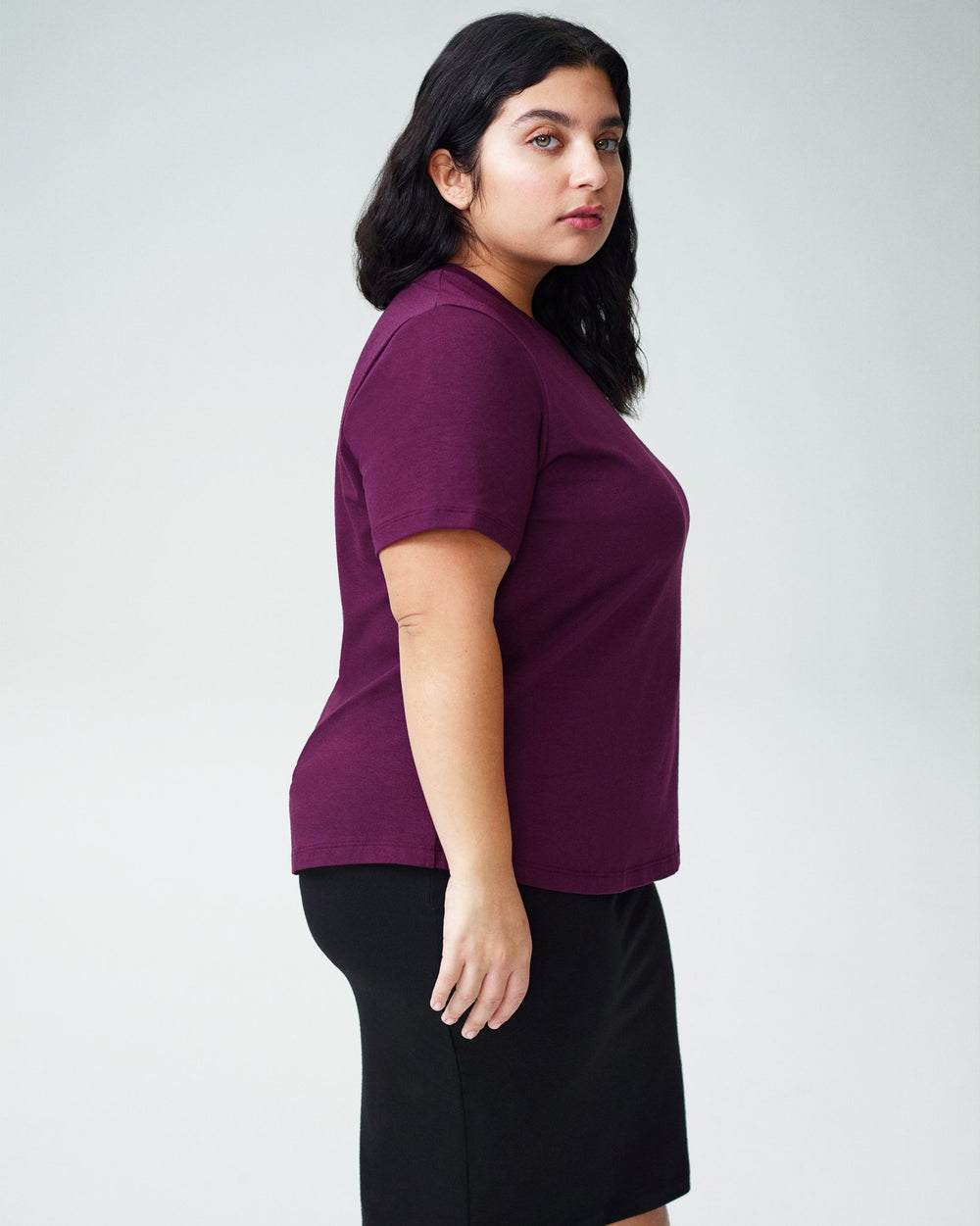 Petite Tee Rex - Eggplant