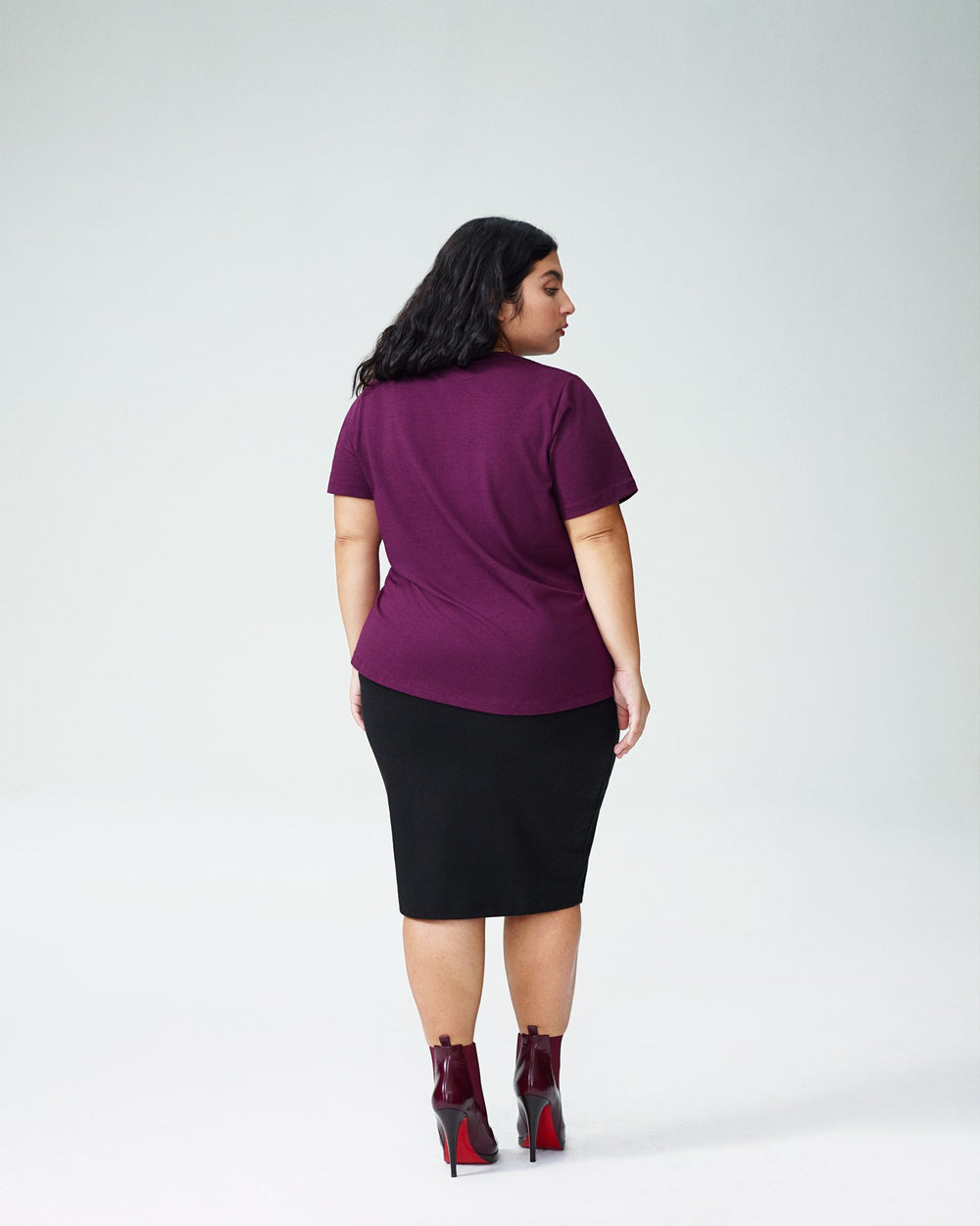 Petite Tee Rex - Eggplant