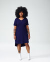 Petite Tesino Washed Jersey Dress - Evening Blue