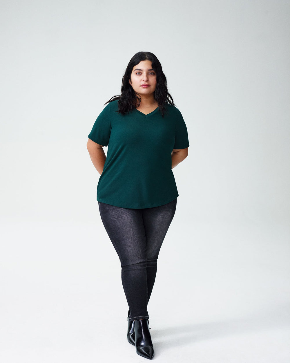 Petite V Rex - Forest Green