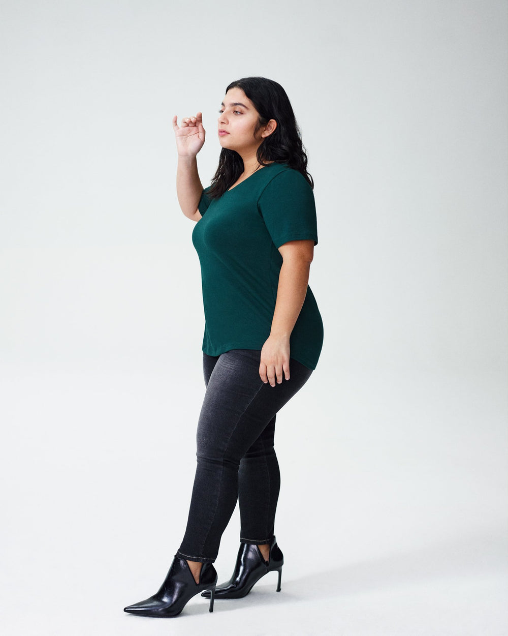 Petite V Rex - Forest Green