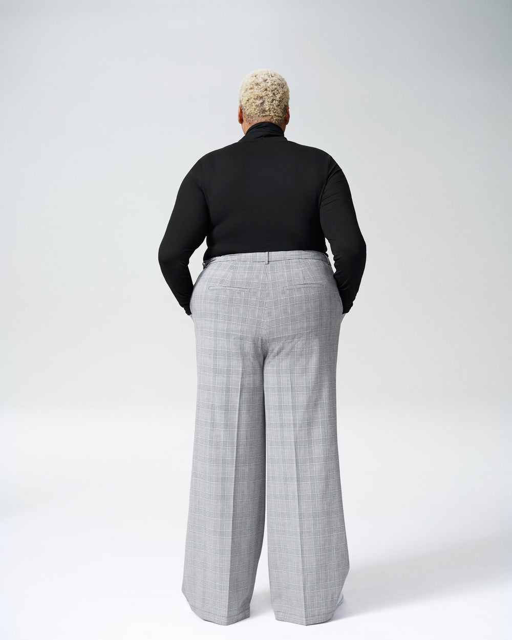 Emma Pants - Grey Plaid