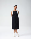 Prinia Pinafore Dress - Black
