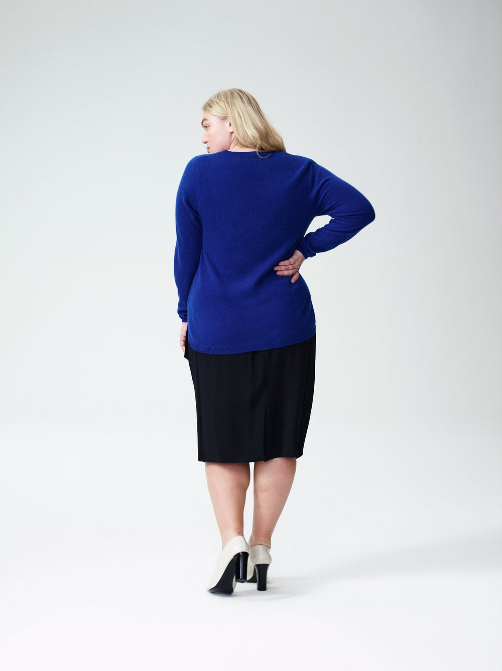 Raquette Cashmere Sweater - Brightest Blue