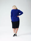 Raquette Cashmere Sweater - Brightest Blue Image Thumbnmail #3