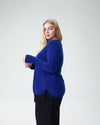 Raquette Cashmere Sweater - Brightest Blue Image Thumbnmail #2