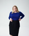 Raquette Cashmere Sweater - Brightest Blue Image Thumbnmail #1