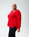 Raquette Cashmere Sweater - Poppy Red Image Thumbnmail #1