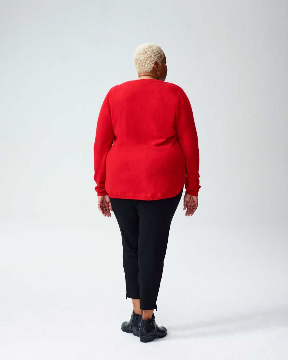 Raquette Cashmere Sweater - Poppy Red