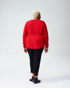 Raquette Cashmere Sweater - Poppy Red Image Thumbnmail #3