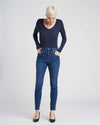 Seine High Rise Skinny Jeans 32 Inch - True Blue Image Thumbnmail #4