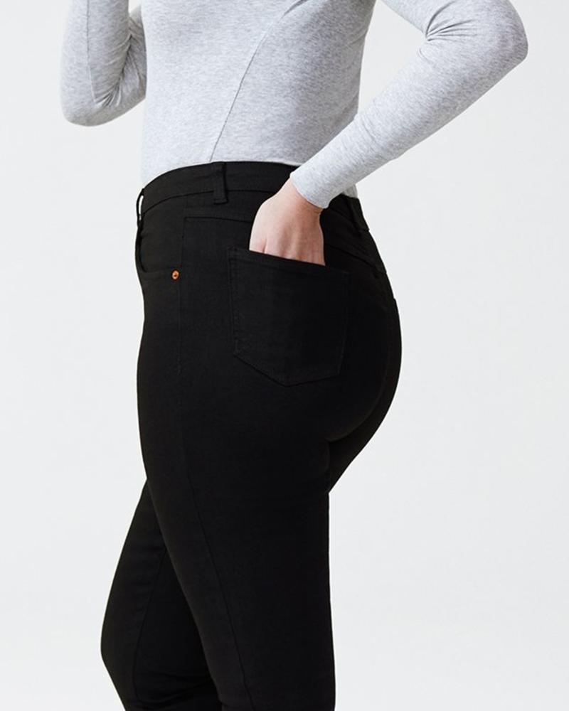 Seine High Rise Skinny Jeans 32 Inch - Black