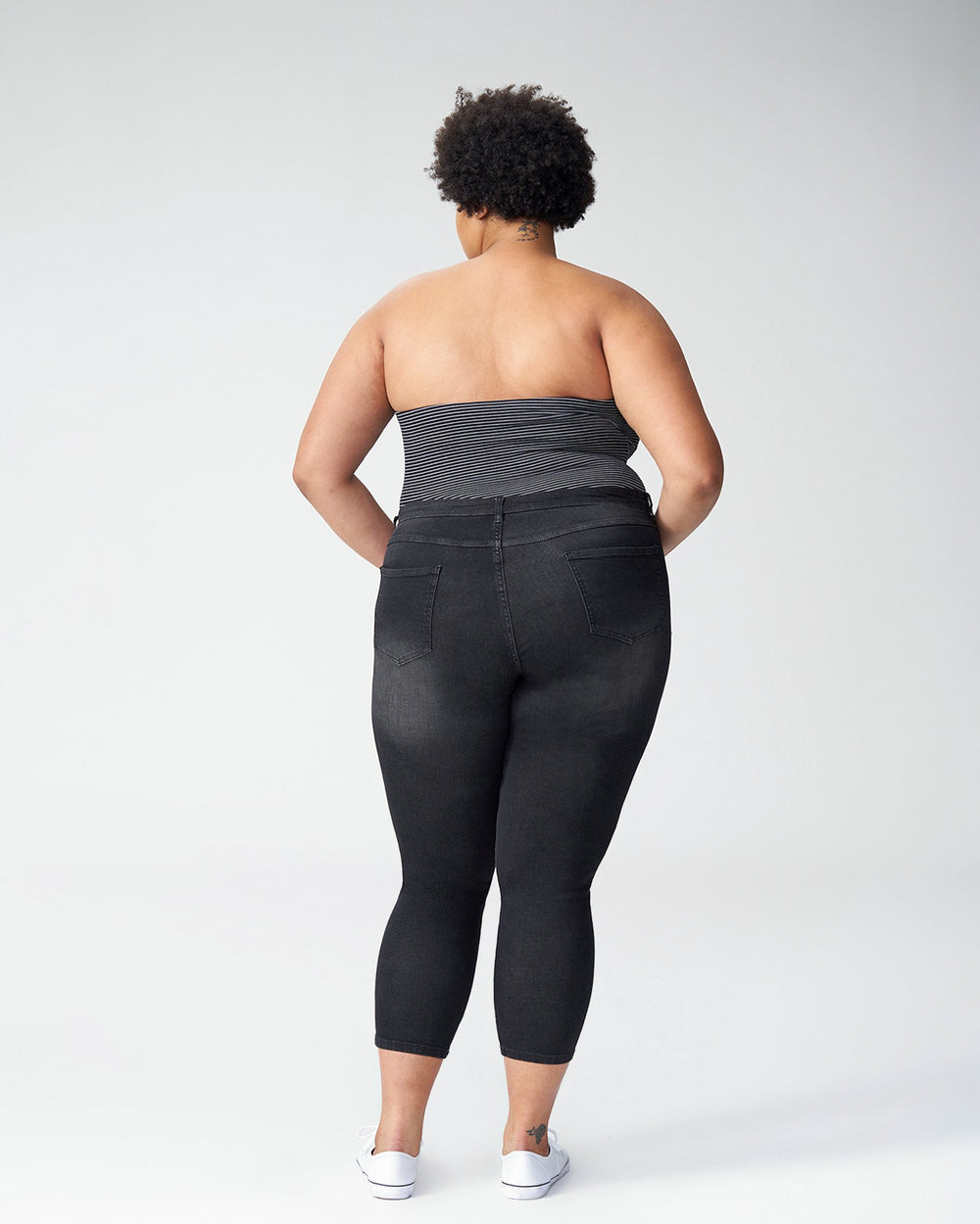 Seine Mid Rise Skinny Jeans 27 Inch - Distressed Black