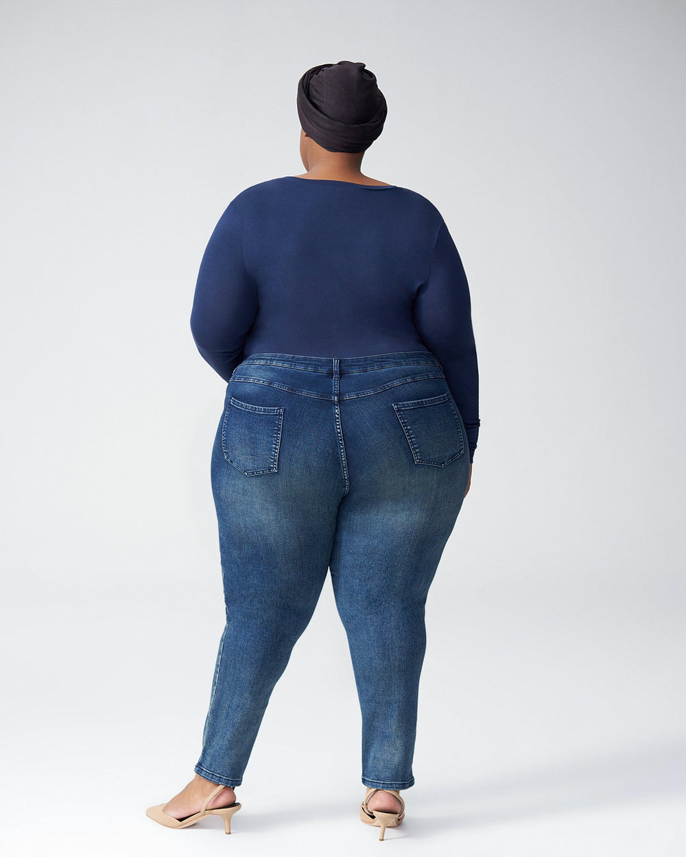 Seine Mid Rise Skinny Jeans 27 Inch - Distressed Blue